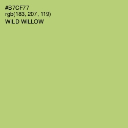 #B7CF77 - Wild Willow Color Image