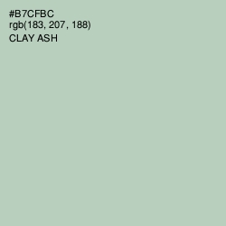 #B7CFBC - Clay Ash Color Image