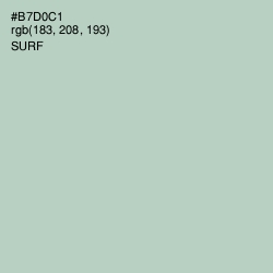 #B7D0C1 - Surf Color Image