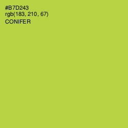 #B7D243 - Conifer Color Image