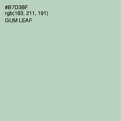 #B7D3BF - Gum Leaf Color Image