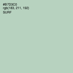 #B7D3C0 - Surf Color Image