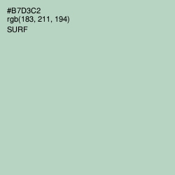 #B7D3C2 - Surf Color Image