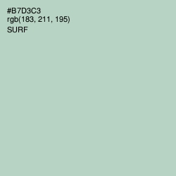 #B7D3C3 - Surf Color Image