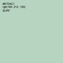 #B7D4C1 - Surf Color Image