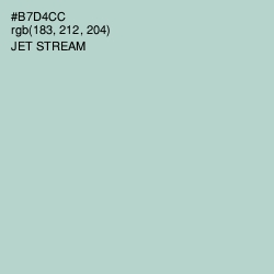 #B7D4CC - Jet Stream Color Image