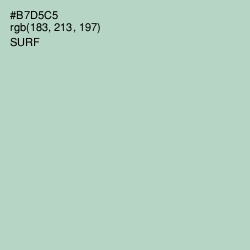 #B7D5C5 - Surf Color Image