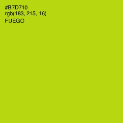 #B7D710 - Fuego Color Image