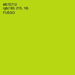 #B7D712 - Fuego Color Image