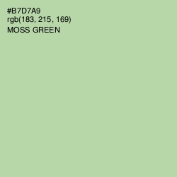 #B7D7A9 - Moss Green Color Image