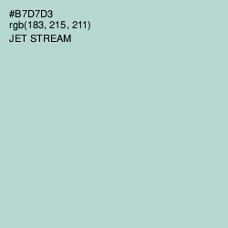 #B7D7D3 - Jet Stream Color Image