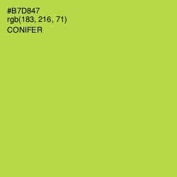 #B7D847 - Conifer Color Image
