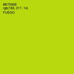 #B7D90E - Fuego Color Image