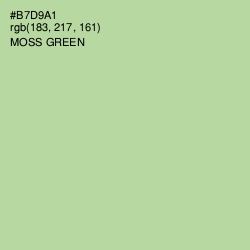 #B7D9A1 - Moss Green Color Image