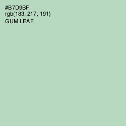 #B7D9BF - Gum Leaf Color Image
