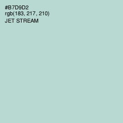#B7D9D2 - Jet Stream Color Image