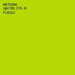 #B7DA06 - Fuego Color Image