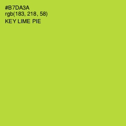 #B7DA3A - Key Lime Pie Color Image
