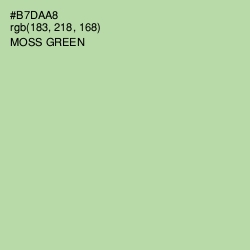 #B7DAA8 - Moss Green Color Image