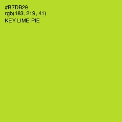 #B7DB29 - Key Lime Pie Color Image