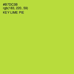 #B7DC3B - Key Lime Pie Color Image