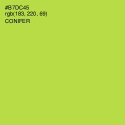 #B7DC45 - Conifer Color Image