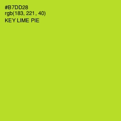 #B7DD28 - Key Lime Pie Color Image