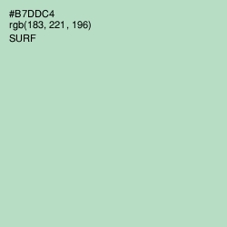 #B7DDC4 - Surf Color Image