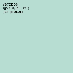 #B7DDD3 - Jet Stream Color Image