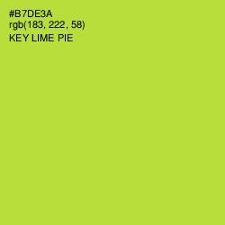 #B7DE3A - Key Lime Pie Color Image