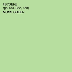#B7DE9E - Moss Green Color Image