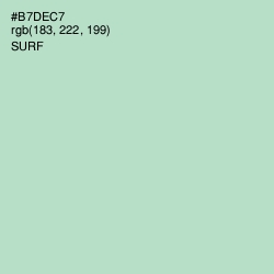 #B7DEC7 - Surf Color Image