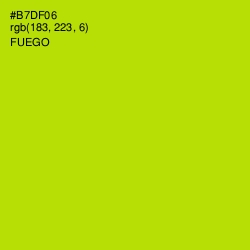 #B7DF06 - Fuego Color Image