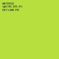 #B7DF3D - Key Lime Pie Color Image
