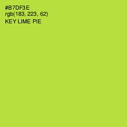 #B7DF3E - Key Lime Pie Color Image