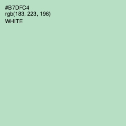 #B7DFC4 - Surf Color Image