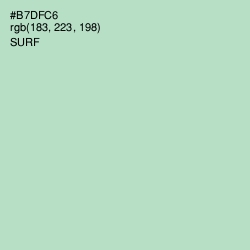 #B7DFC6 - Surf Color Image