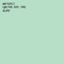 #B7DFC7 - Surf Color Image