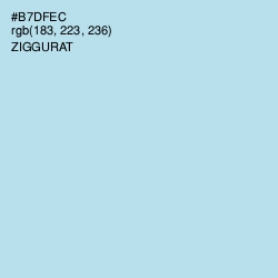 #B7DFEC - Ziggurat Color Image