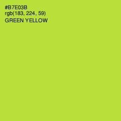#B7E03B - Green Yellow Color Image