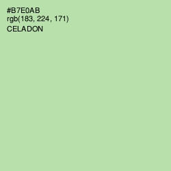 #B7E0AB - Celadon Color Image