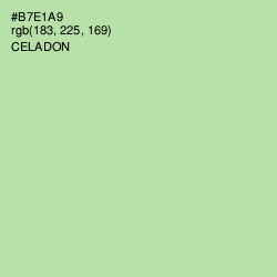 #B7E1A9 - Celadon Color Image