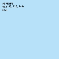 #B7E1F8 - Sail Color Image