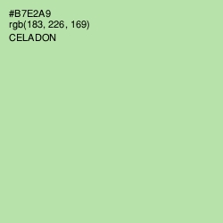 #B7E2A9 - Celadon Color Image