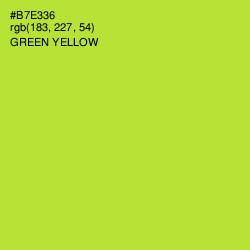 #B7E336 - Green Yellow Color Image
