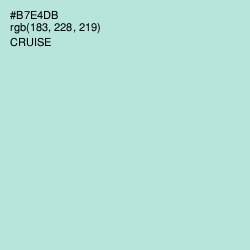 #B7E4DB - Cruise Color Image