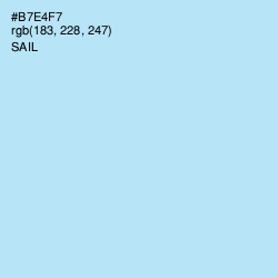 #B7E4F7 - Sail Color Image