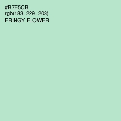 #B7E5CB - Fringy Flower Color Image