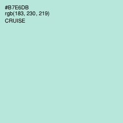 #B7E6DB - Cruise Color Image