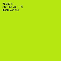 #B7E711 - Inch Worm Color Image